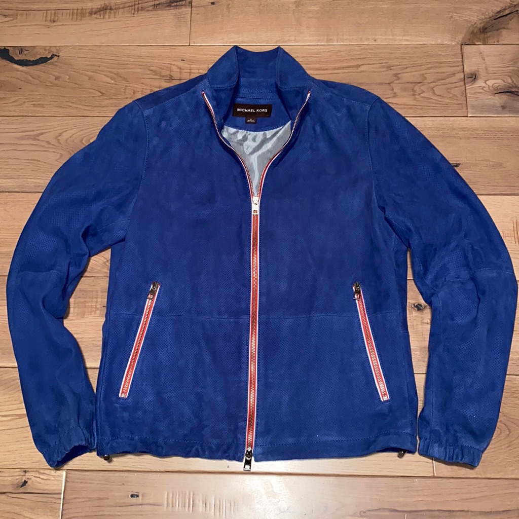 Michael Kors Perforated Suede Jacket